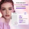 NAGARAKU Eyelash Extensions Premade Fans Eyelash Premade Volume Fan Eyelashes