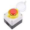 sourcing map Push Button Switch Station Latching NC NO Mushroom