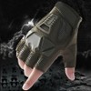 EVD-X Guantes Tácticos Cortos Premium de Goma protección Nudillos para
