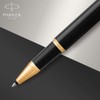 Parker IM Bolígrafo, Negro (Black and Gold), Punta Fina