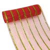 MEEDEE Red and Gold Mesh Ribbon for Christmas Tree Wide