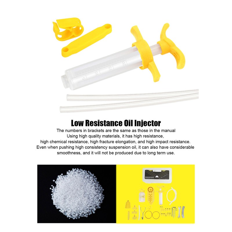 Bike Brake Bleed Kit High Strength Flexible Low Resistance Bike