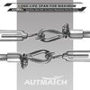 AUTMATCH M6 Turnbuckle Hook and Hook, Turnbuckle 304 Stainless Steel,