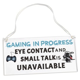 Gamer Gifts for Fortnite Stuff, Funny Gaming Room Decor for Men, Teen Gamer Gift for Fortnite Fans - Gaming in Progress Acrylic Sign, Gaming Accessories Teenage Boy Gifts Ideas16-18 Under 10 Dollars