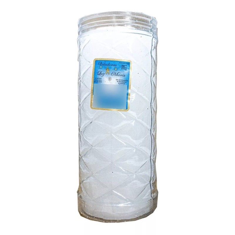 Veladora Ecológica C/8 Piezas Pata De Elefante(jumbo) Blanco