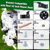 CheeMuii Mower Deck Gauge Wheels with Deck Brackets Kit 4