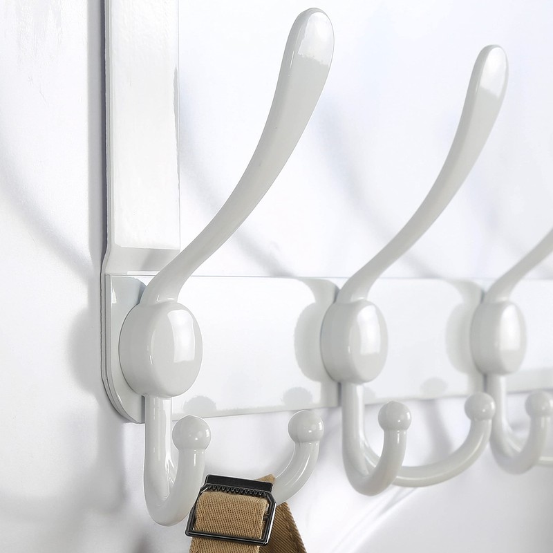Dseap Over The Door Hook Hanger - 5 Tri Hooks,