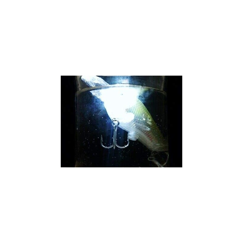 Rechargeable Flashing LED Vibra Fishing Lures Prawn Baits Crankbait Baby