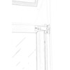 QCAA Solid Brass Shutter Bar/Door Latch, 7/8" x 2-3/32", Matte