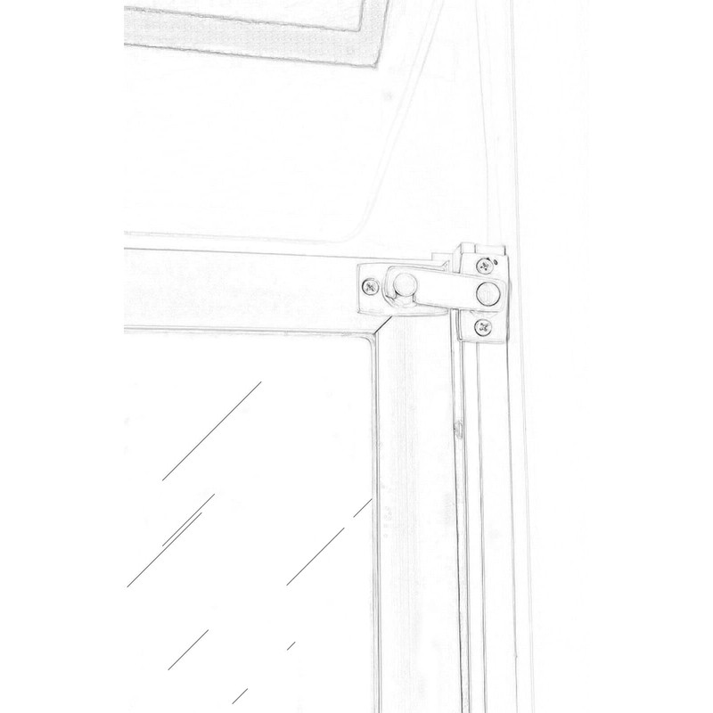 QCAA Solid Brass Shutter Bar/Door Latch, 7/8" x 2-3/32", Matte