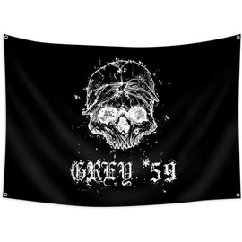 LCFhome Banner boys Grey G59 Tapestry (40x60in/100x150cm, Heavy Duty,Vivid Color 150D Polyester) Brass Grommets For Outdoor Room Man Cave