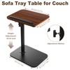 LDHHYH Sofa Tray Table for Couch, 360° Swivel Height Adjustable