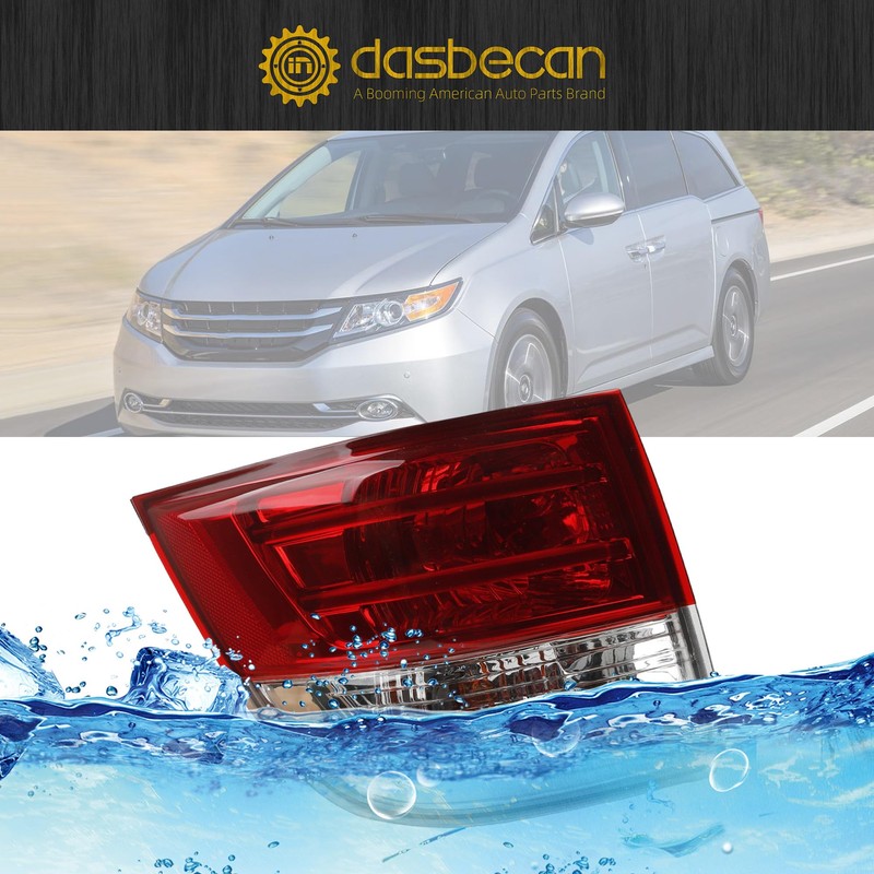 Dasbecan Halogen Left Tail Light Assembly Compatible with 2014-2017 Honda
