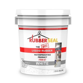 Liquid Rubber Waterproofing and Protective Coating, Rubberseal (1 Gallon, White)