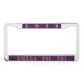 Poree's Embroidery Omega Psi Phi License Plate Frame
