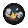 Spare Tire Cover with Marshmallow Campfire Pattern Wheel Protectors Weatherproof