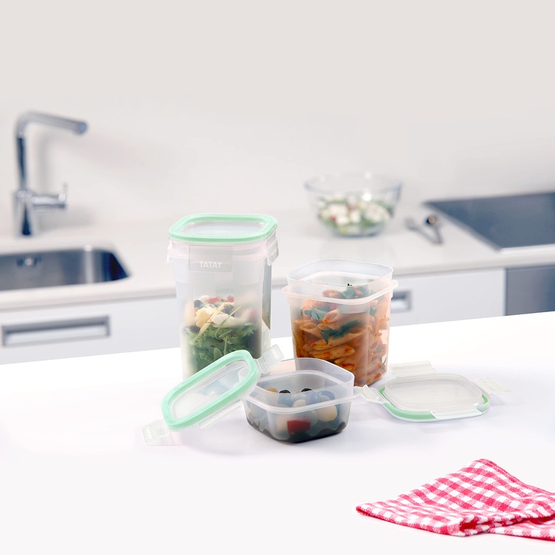 Tatay Square Food Container with Click Clack, 0.7 L