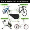 Armo® Black Bike Seat Cover Gel Padded Bicycle Cushion Pillow
