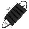 Adorila Multi-Purpose Tool Roll Bag, Black, Hanging Zipper Rolling Tool