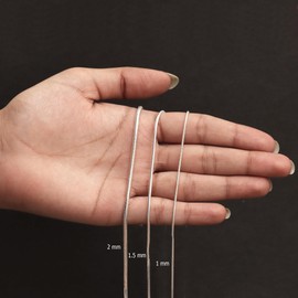 LeCalla 925 Sterling Silver 1.5 MM Magic 8 Sided Italian Snake Chain Necklace for Women 20 Inches