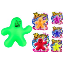 KandyToys Mr Splatman | Squishy Toys | Squeezy Toys | Figdet Toys | 6 colours - 1 colour sent at random