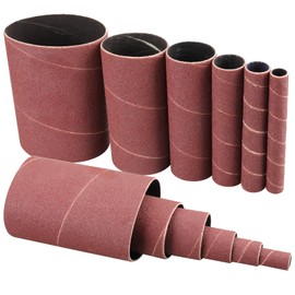 Spindle Sander Sleeves,12PCS Oscillating Sanders for Woodworking,120 Grit Sanding Drums for Dremel Rotary Tool, 4-1/2” Length, 1/2”, 3/4”, 1”, 1-1/2”, 2”, 3”Diameter