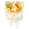 LOZIZI Hand Made Rabbit, Plush Bouquet, Soap Flower, Soap Flower,
