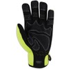 MAGID HandMaster High-Visibility Abrasion-Resistant Mechanics Gloves, 1 Pair, Size 8/Medium