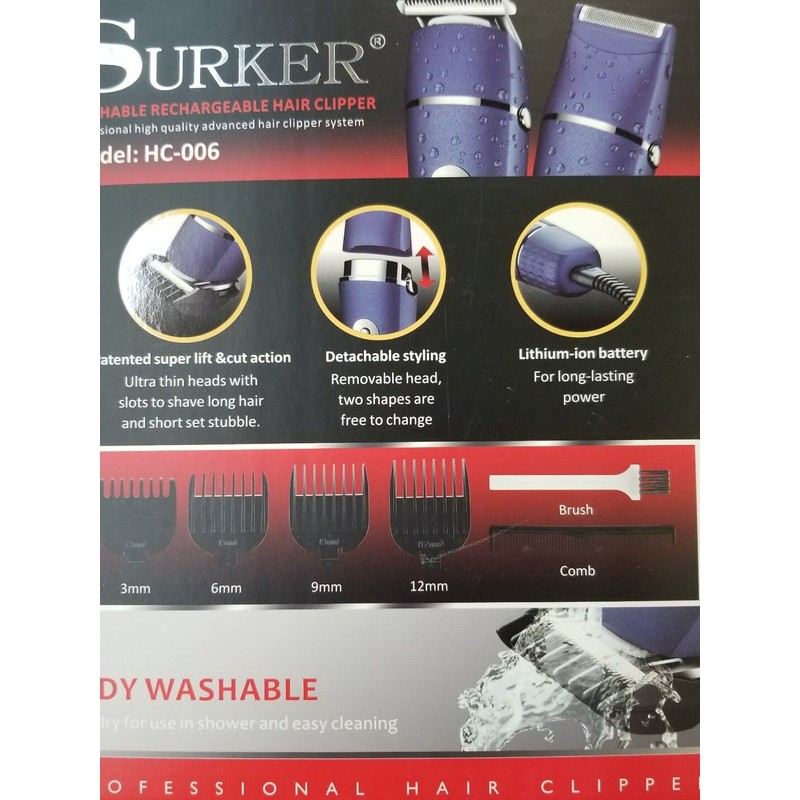 SURKER Electric Hair Clipper trimmer for men and Electric Beard