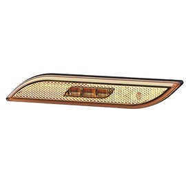 HELLA 2PS 013 306-071 Side Marker Light - Shapeline Style - LED - 12/24V - Bolted - Lens Colour: Yellow - Cable: 250mm - Plug: AMP - left