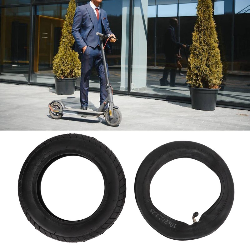 ZAICOLER Scooter Tires, 10x2‑6.1 Rubber Thickening Wheel Tire Scooter Wheels