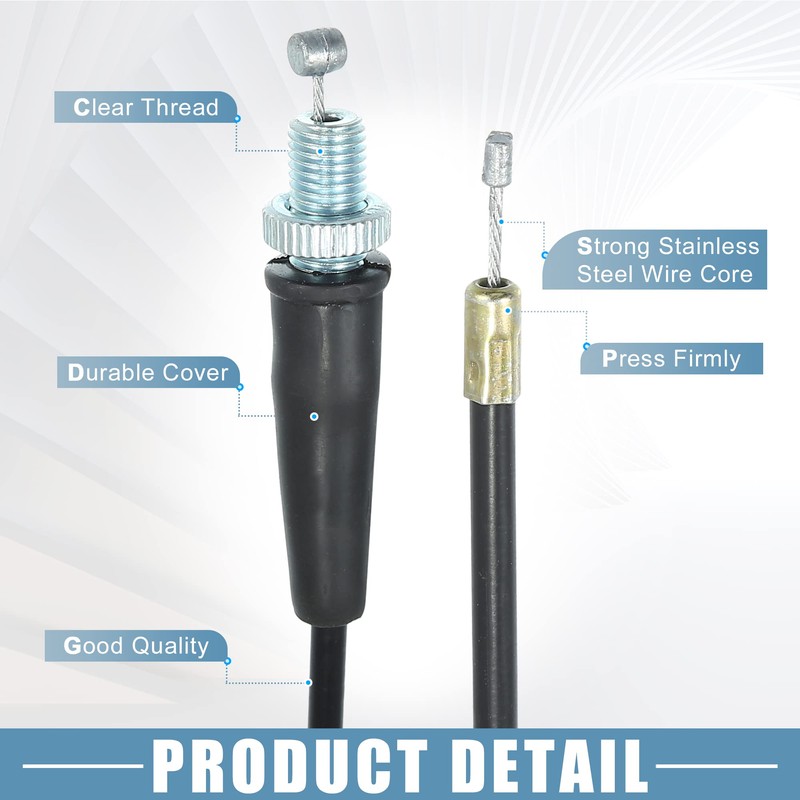 X AUTOHAUX Dirt Bike Throttle Cable 35.43" Gas Throttle Cable