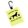 PWHAOO Therapy Dog Hang Tag Dog Alert Hanging Patches Therapy