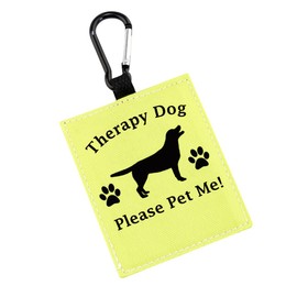 PWHAOO Therapy Dog Hang Tag Dog Alert Hanging Patches Therapy Alert Hanging Patches Hanging Dog Alert Patches (Therapy Dog ALERT)