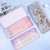 Elementary school pencil case girls boys 2 layer design with