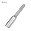 uxcell 2 Pcs Diamond Profile Straight Router Bit 8mm Dia