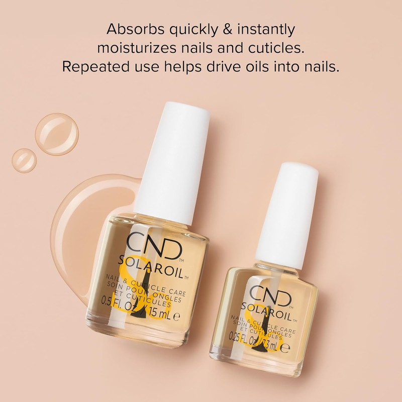 CND SolarOil cuidado de uñas y cutículas, 0.25 Fl. Oz