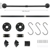 Jeasor Industrial Pipe Towel Rack Towel Bar, Heavy Duty Wall