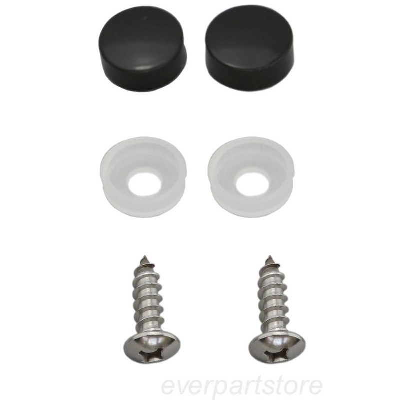 LFPartS Stainless Steel License Plate Frame (Black)