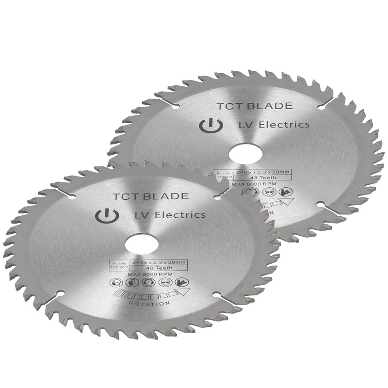 2Pcs 6in Circular Blade Cutter Cutting Disc Carbide Tipped Woodworking