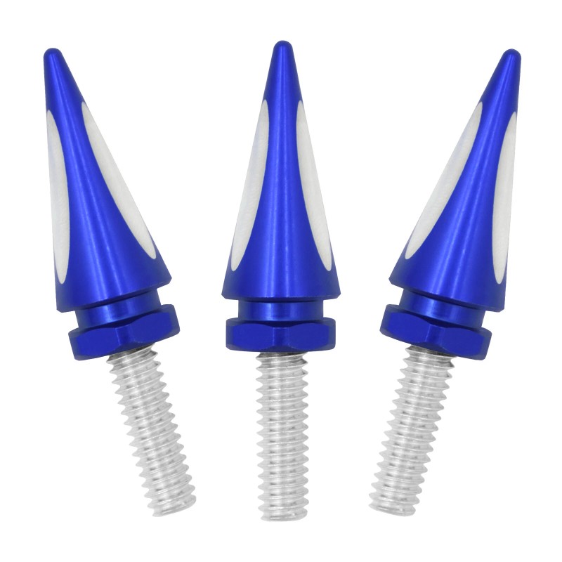 HDBUBALUS Blue Spike Wind Screen Windshield Bolts For Harley 96-2013