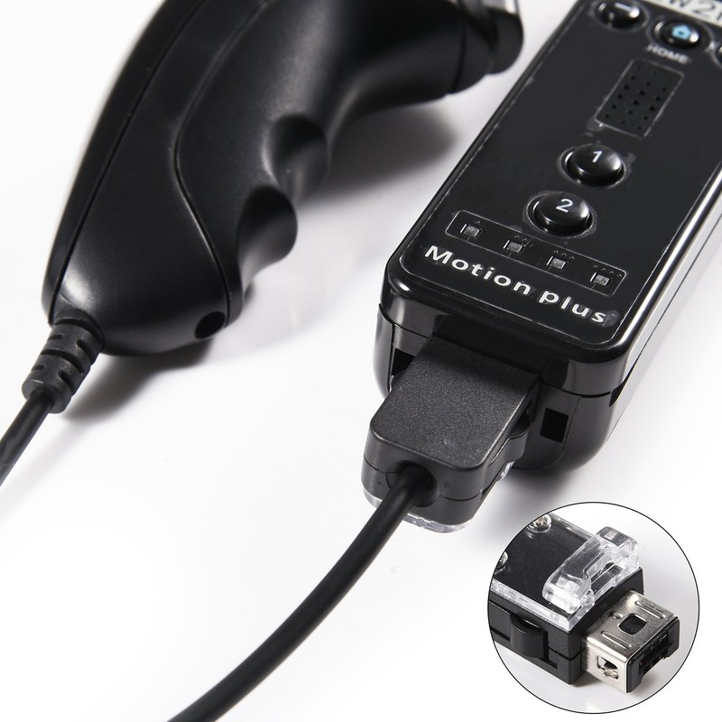 2 Pack miadore Nunchuck Controller Replacement Compatible for Wii Wii
