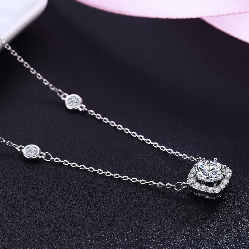 SBLING - Collar con colgante de plata de ley chapada
