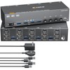 HDMI+2 Displayport KVM Switch 3 Monitors 4 Computers 8K@60Hz 4K@144Hz,4