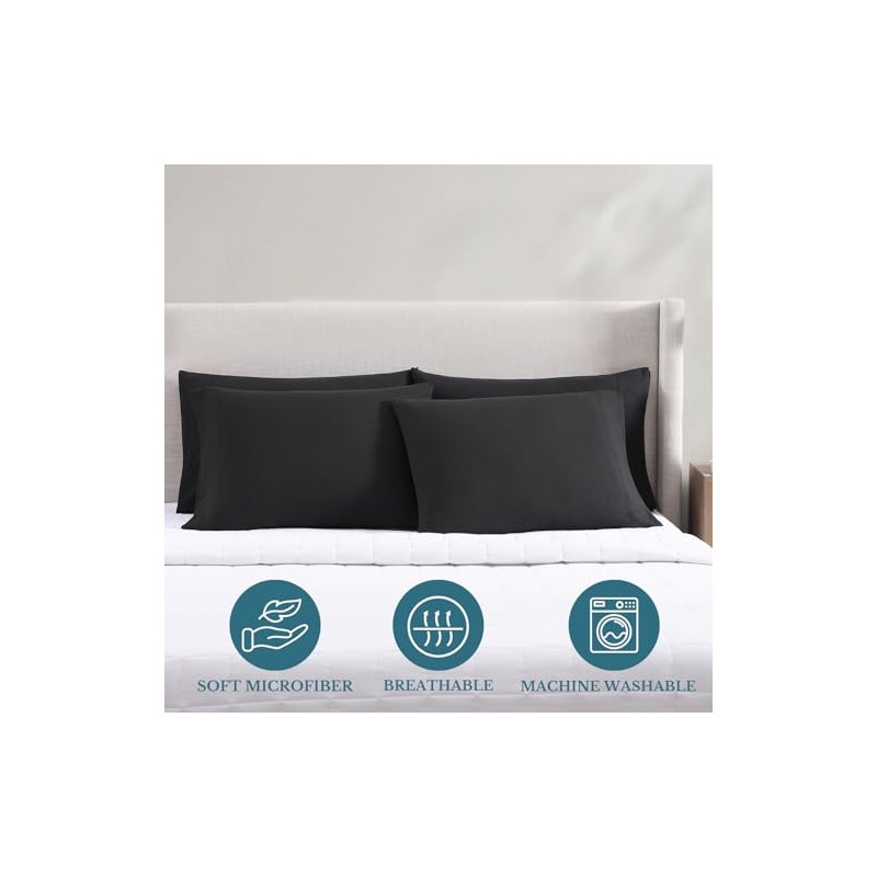 Casa Platino Pillow Cases 4 Pack - 50x90 cm King