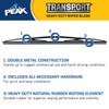 PEAK Transport Heavy Duty Windshield Wiper Blade, Durable Metal Wiper