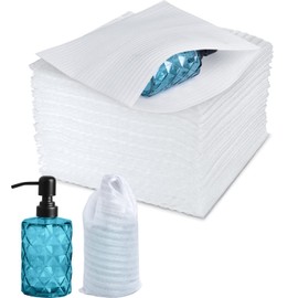 50 Pcs Cushion Foam Pouches, WeeGoo 12" x 12" Packing Supplies Cushion Foam Sheets, Foam Wraps to Protect Cups Glasses Plates for Moving Packing Shipping