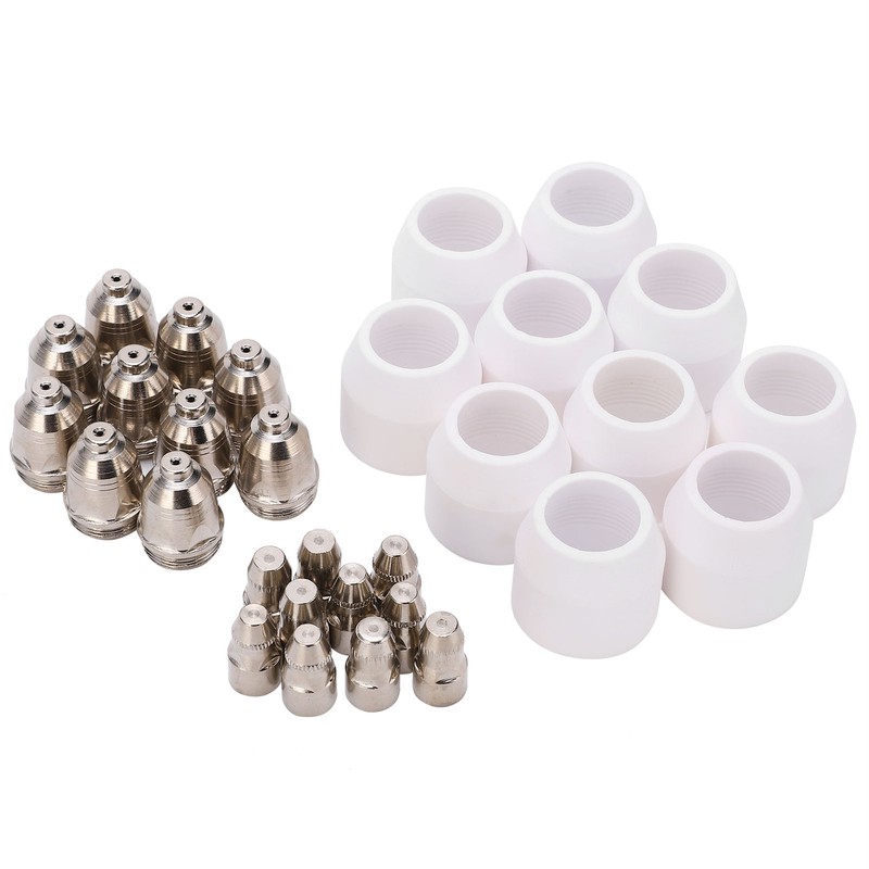 Plasma Consumable Kit P80 Electrode Tip Ceramic Nozzle Set Accessories