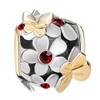 CharmSStory New Butterfly Clear Simulated Birthstone Synthetic Crystal Charm Beads