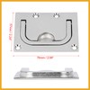 Partuto 76x57mm Boat Floor Locker Hatch Lift Flush Ring Pull